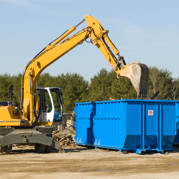 can i choose the location where the residential dumpster will be placed in Manitou Springs